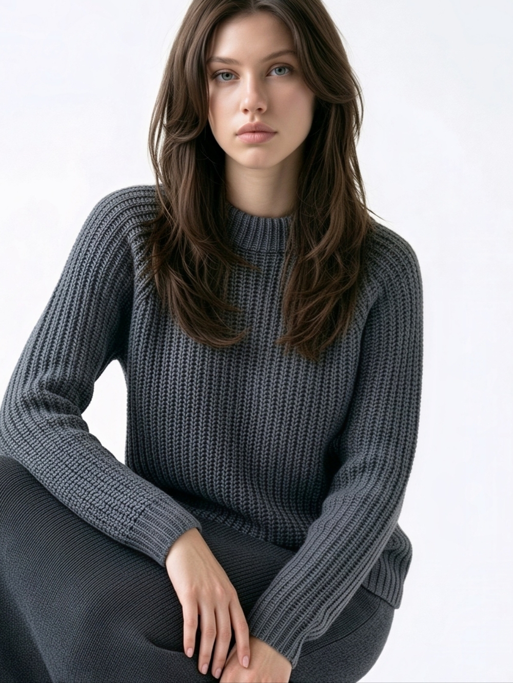 Mabelinda Cozy Gray Women's Sweater